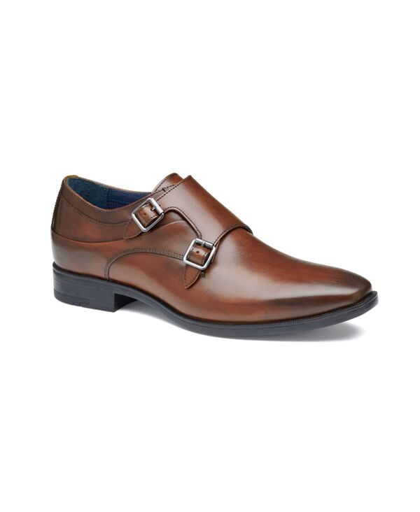 ジョンストンアンドマーフィー メンズ シューズ オックスフォード モンク Johnston \u0026 Murphy Men Gibbons Double-Buckle Monk Oxfords Brown Full Grain ブラウン