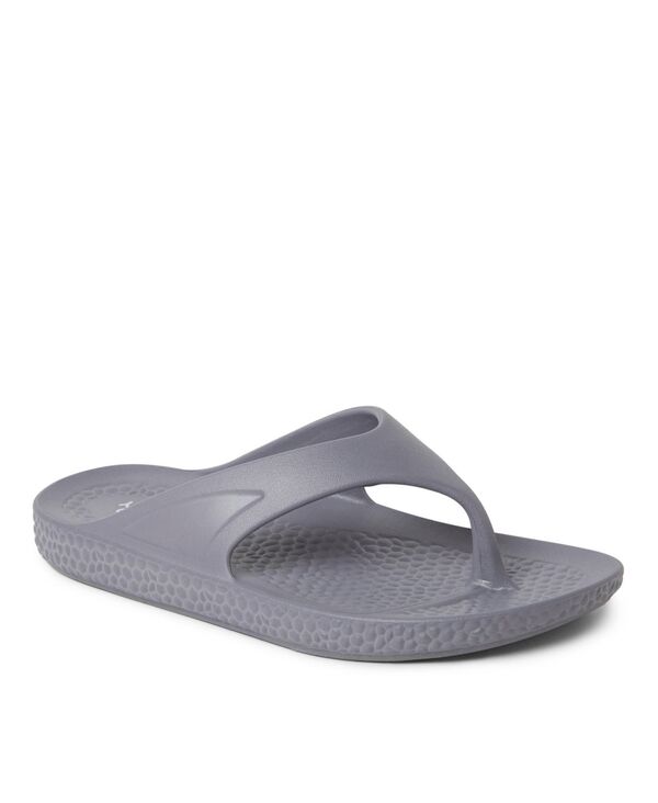 ディアフォームズ メンズ シューズ サンダル Dearfoams Men's EcoCozy Sustainable Comfort Flip Flop Thong Sandal Medium grey グレー