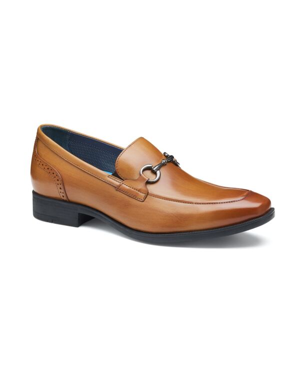 ジョンストンアンドマーフィー メンズ シューズ スリッポン・ローファー Johnston & Murphy Men's Gibbons Bit Loafer Tan hand stained full grain タン