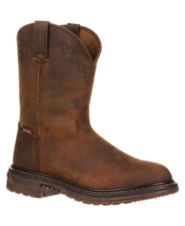 ロッキー メンズ シューズ ブーツ・レインブーツ ROCKY Men's Original Ride Roper Western Bootrail brown ブラウン