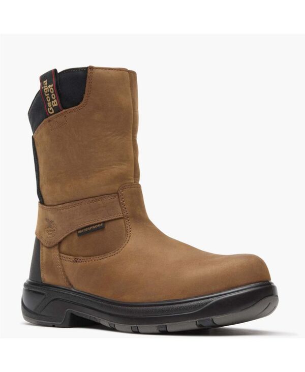 ジョージブーツ メンズ シューズ ブーツ・レインブーツ GEORGIA BOOT Men\u0027s Georgia FLXpoint Waterproof Composite Toe Work Boots Brown 赤銅色