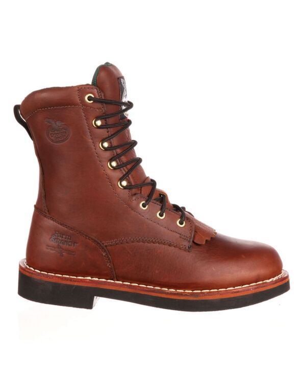 ジョージブーツ メンズ シューズ ブーツ・レインブーツ レース GEORGIA BOOT Men's Farm and Ranch Lacer Work Boot Barracuda walnut