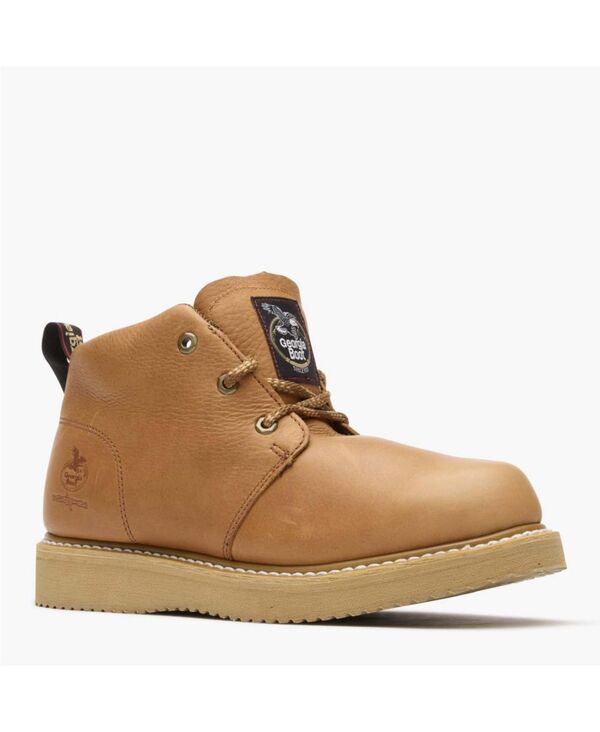 ジョージブーツ メンズ シューズ ブーツ・レインブーツ GEORGIA BOOT Men's Wedge Chukka Work Boot Barracuda gold ゴールド