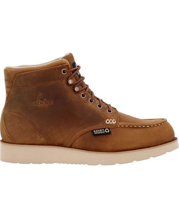 ロッキー メンズ シューズ ブーツ・レインブーツ クレープ ROCKY Men's MonoCrepe Wedge 6 &rdquo; Composite Toe Work Boot Crazy horse｜ReVida 店