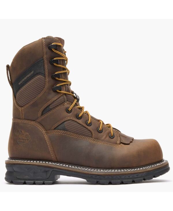 ジョージブーツ メンズ シューズ ブーツ・レインブーツ GEORGIA BOOT Men\u0027s LTX Logger 9\" Composite Toe Waterproof Work Boot Brown 赤銅色"