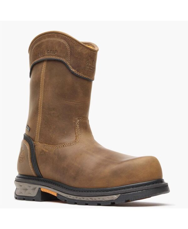 ジョージブーツ メンズ シューズ ブーツ・レインブーツ GEORGIA BOOT Men\u0027s Carbo-Tec LTX Waterproof Composite Toe Pull On Boot Black and brown 黒いこと