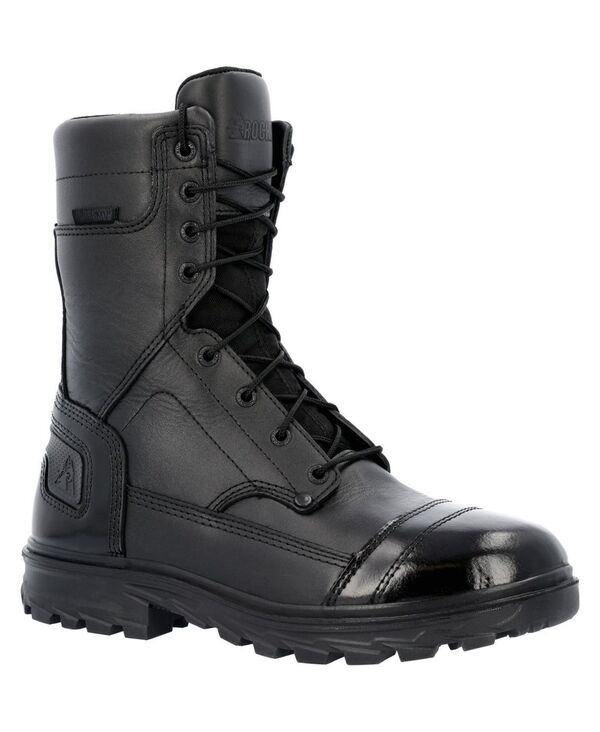 ロッキー メンズ シューズ ブーツ・レインブーツ ROCKY Men\u0027s Jump Boot Pro Waterproof Public Service Boot Black 黒いこと