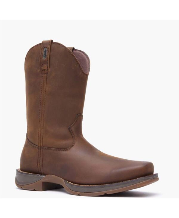 ドゥランゴ メンズ シューズ ブーツ・レインブーツ Durango Men's Rebel by Brown Pull-On Western Bootrail brown ブラウン|ReVida 店