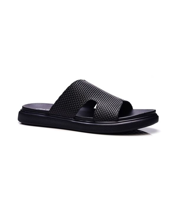 カルロスサンタナ メンズ シューズ サンダル Carlos by Carlosantana Men\u0027s Cosmic Sandals Black leather 黒いこと