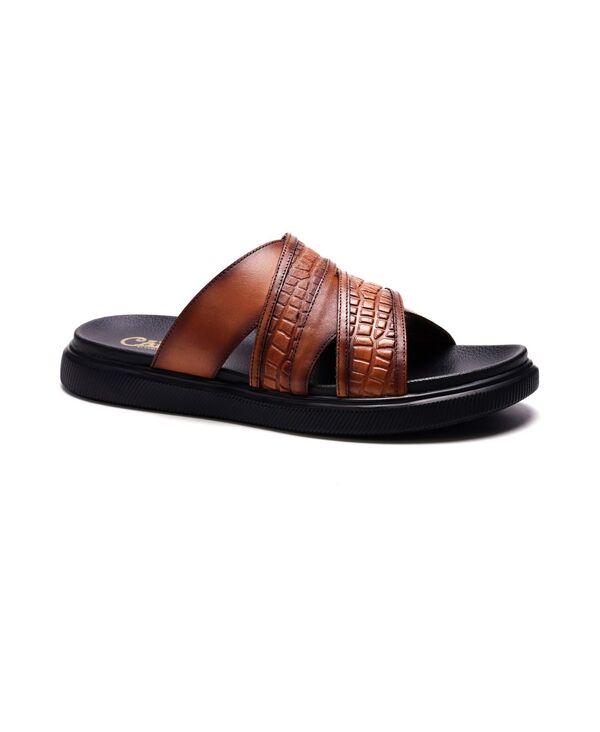 カルロスサンタナ メンズ シューズ サンダル Carlos by Carlosantana Men's Rhythm Sandals Tan leather タン