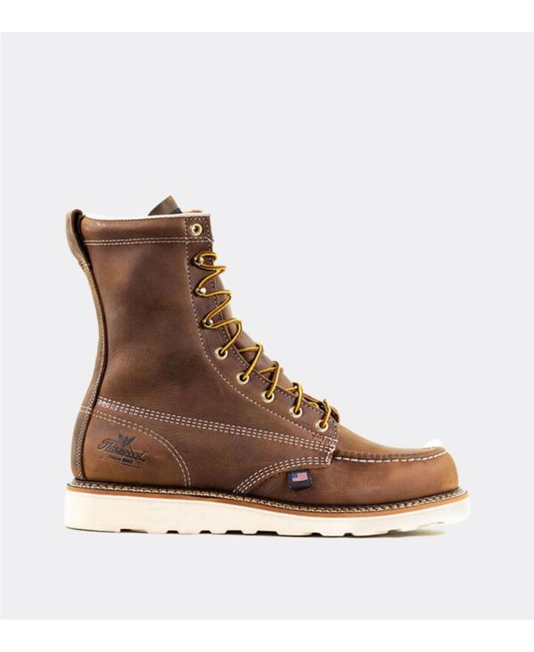 ソログッド メンズ シューズ ブーツ・レインブーツ Thorogood Men1957 Series Waterproof Safety Toe 8\" Moc Toe Work Boots for Men Crazyhorse