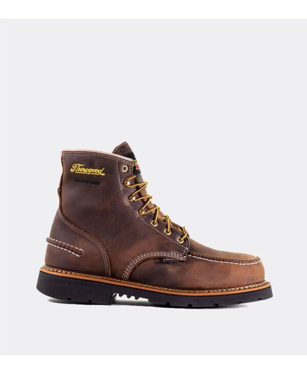 ソログッド メンズ シューズ ブーツ・レインブーツ Thorogood Men 1957 Series Waterproof 6\" Safety Moc Toe Work Boots for Men Crazyhorse