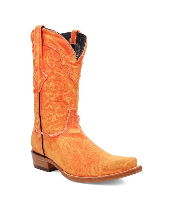 ディンゴ メンズ シューズ ブーツ・レインブーツ デニム Dingo Men's Big Easy Denim Boot Orange オレンジ