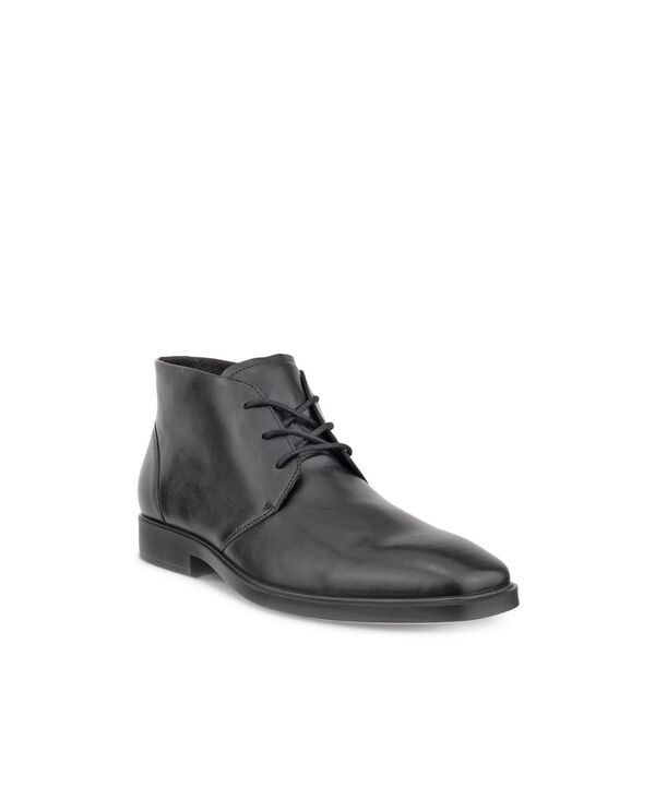 残響音 メンズ シューズ ブーツ・レインブーツ Ecco Men\u0027s Milan Chukka Boots Black 黒いこと