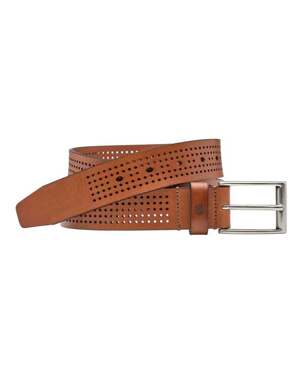 ジョンストンアンドマーフィー メンズ アクセサリー ベルト Johnston & Murphy Men's Full Perforated Beltan タン