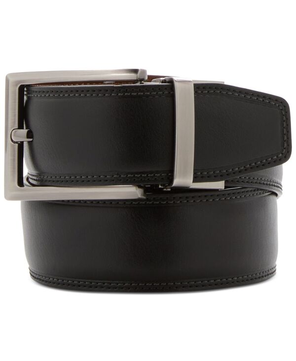 ペリーエリス メンズ アクセサリー ベルト Perry Ellis Portfolio Men'square Head Belt Black ブラック|ReVida 店