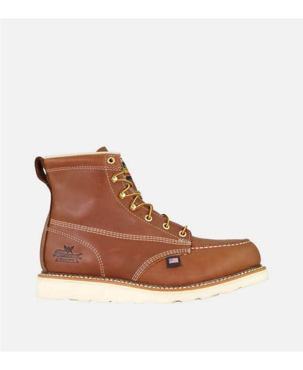 ソログッド メンズ シューズ ブーツ・レインブーツ Thorogood Men American Heritage 6\" Tobacco Safety Toe Work Boots for Men Tobacco
