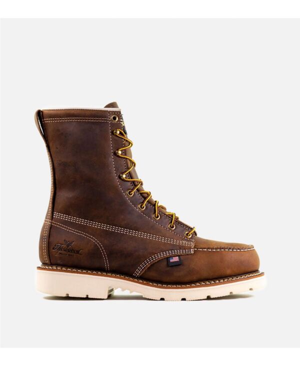 ソログッド メンズ シューズ ブーツ・レインブーツ Tシャツ Thorogood Men American Heritage 8\" Steel Toe Work Boots for Men Crazyhorse