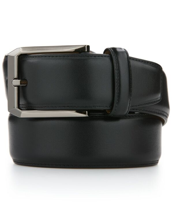 ペリーエリス メンズ 付属品 胴締め Perry Ellis Portfolio Men\u0027smooth Dress Belt Black 黒いこと