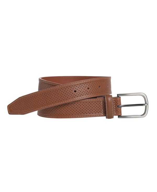 ジョンストンアンドマーフィー メンズ 付属品 胴締め Johnston \u0026 Murphy Men\u0027soft Perforated Beltan タン