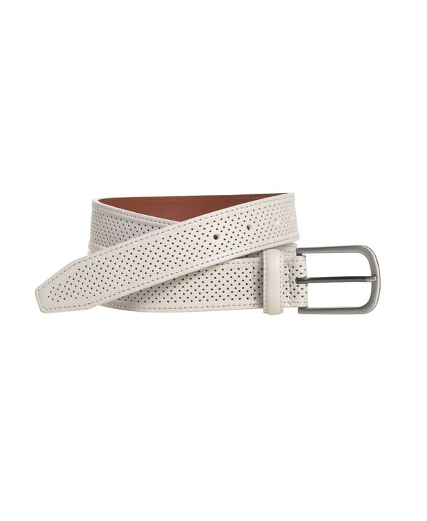 ジョンストンアンドマーフィー メンズ 付属品 胴締め Johnston \u0026 Murphy Men\u0027soft Perforated Belt White 白いこと
