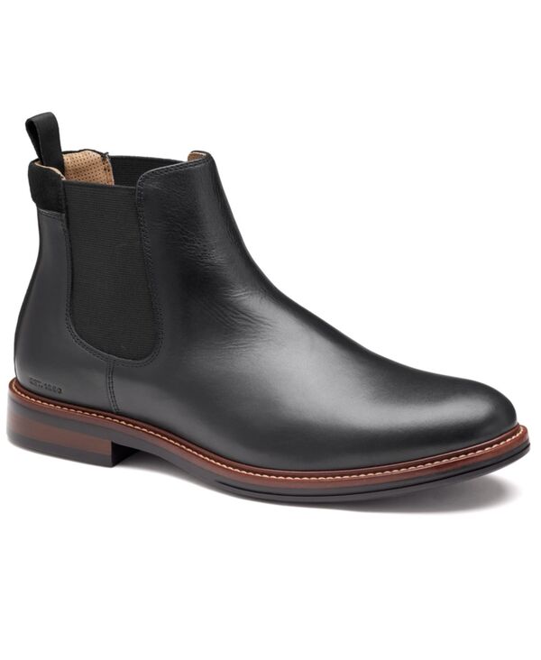 ジョンストンアンドマーフィー メンズ シューズ ブーツ・レインブーツ チェルシーブーツ チェルシー Johnston \u0026 Murphy Men\u0027s Round Toe Durham Chelsea Boots Black Waterproofull Grain 黒いこと