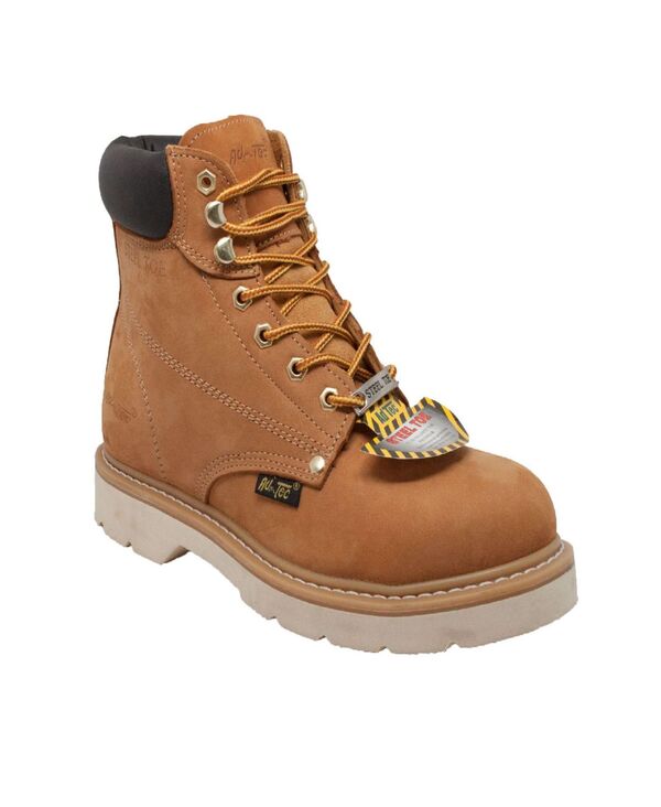 アドテック メンズ シューズ ブーツ・レインブーツ Tシャツ AdTec Men 6\" Steel Toe Work Bootan Beige/khaki カーキ