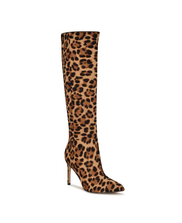 ナインウェスト レディース シューズ パンプス トール ブーツ Nine West Women's Richy Tall Stiletto Boots Regular & Wide Calf Leopard Calf Hair アニマル|ReVida 店