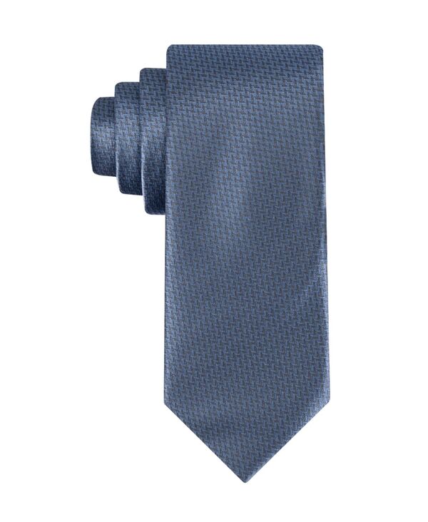 カルバンクライン メンズ アクセサリー ネクタイ Calvin Klein Men's Harriet Herringbone Tie Blue ブルー