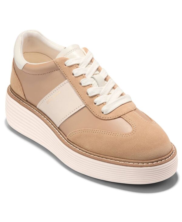 コールハーン レディース シューズ スニーカー プラットフォーム Cole Haan Women's Original Grand Max Platform Sneakers Tuscan Sand サンド|ReVida 店