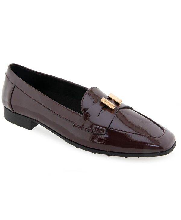 エアロソールズ レディース シューズ パンプス ローファー Aerosoles Women's Paulette Tailored Loafer Merlot crinkle patent faux leather