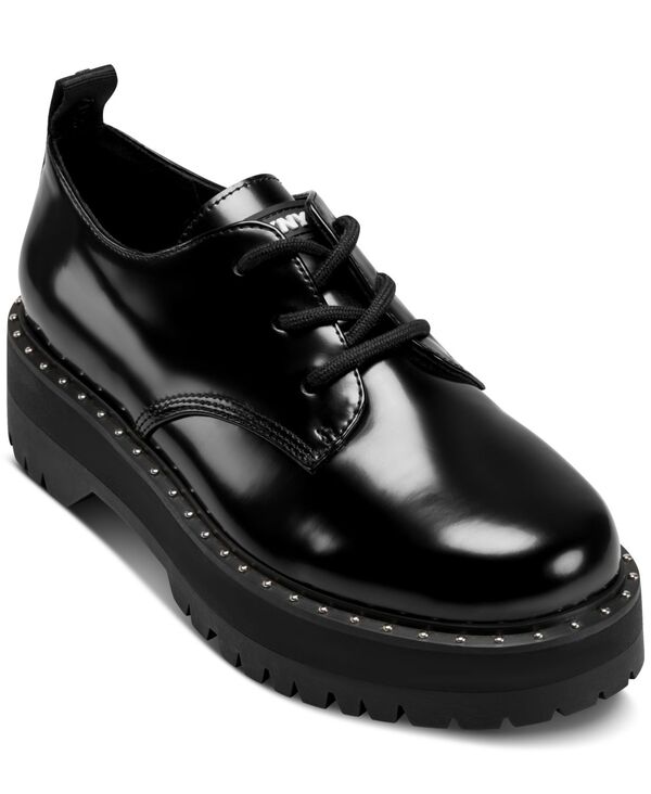 ダナ キャラン ニューヨーク レディース シューズ パンプス レース ローファー DKNY Women's Bexina Lace Up Loafers Black ブラック
