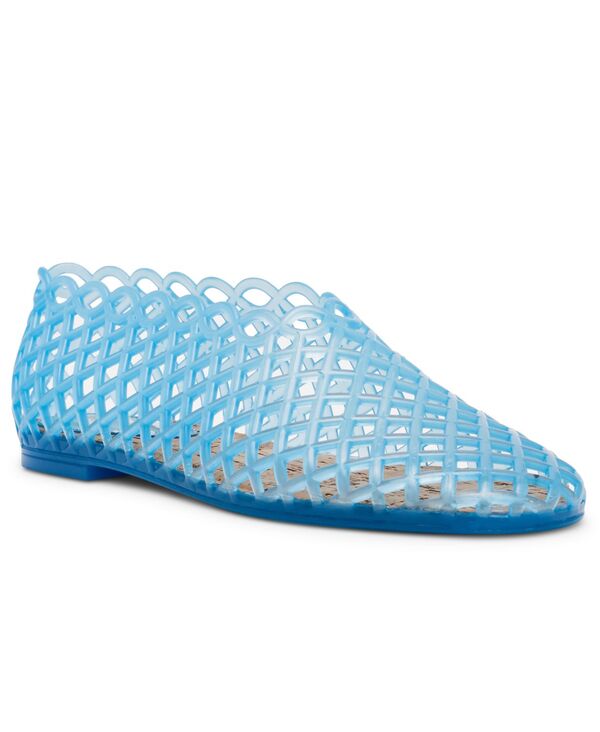 スティーブ マデン レディース シューズ パンプス Steve Madden Women's Grove Caged Jelly Slip-On Flats Blue ブルー