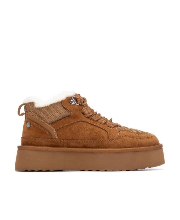 キシタイ レディース シューズ スニーカー スエード Women's Casual Suede High Top Sneakers By XTI Camel キャメル