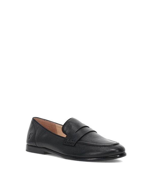 飛球 レディース シューズ パンプス なめし革 置き目毛革 Frye Women\u0027s Faith Leather Loafers Black Leather 黒いこと