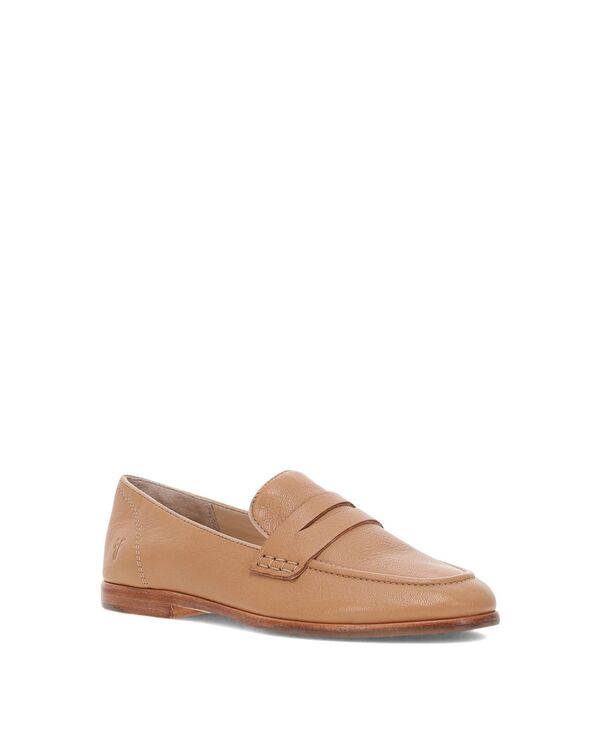 飛球 レディース シューズ パンプス なめし革 置き目毛革 Frye Women\u0027s Faith Leather Loafers Tan Leather タン