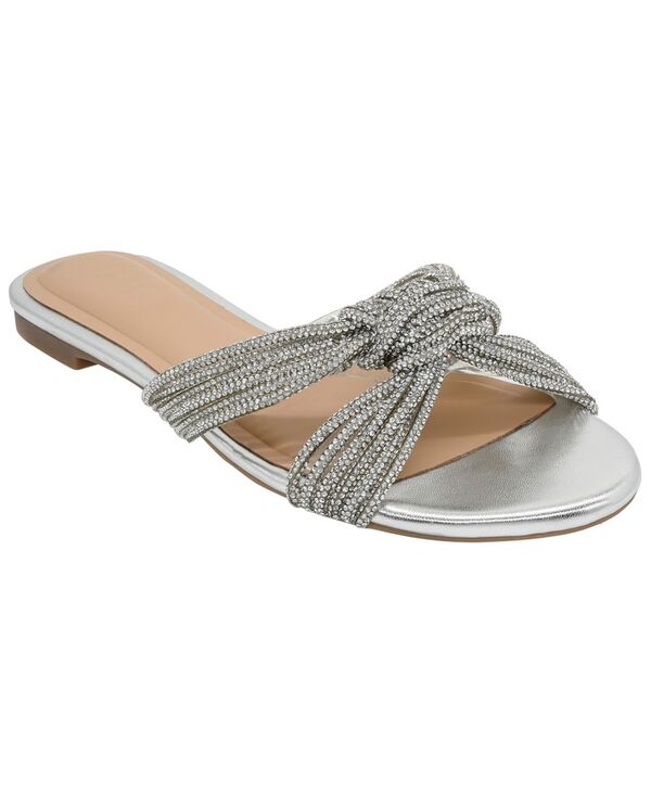 アイ.エヌ.シー インターナショナル コンセプト レディース シューズ サンダル I.N.C. International Concepts Women's Gracelin Slip-On Flat Sandalsilver Bling シルバー