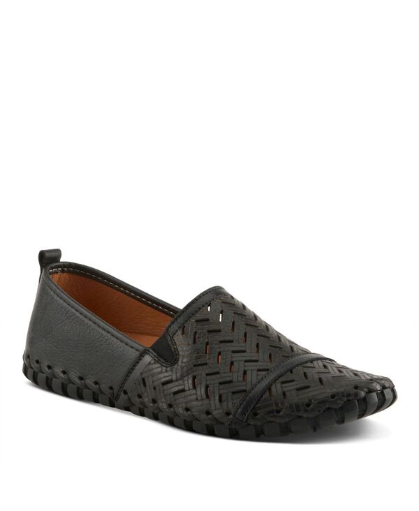 スプリングステップ レディース シューズ パンプス カットアウト レザー ローファー Spring Step Kapri Flexibleather Loafer with Cutout Detail and Removable Arch Support Insole Black ブラック