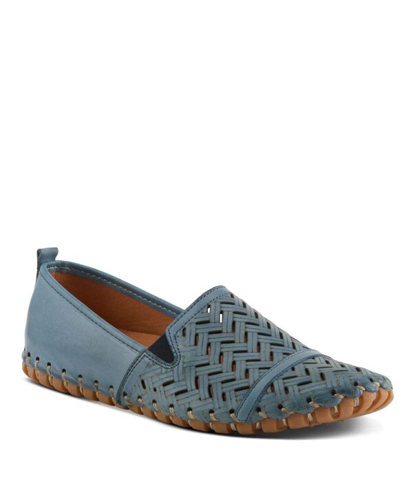 スプリングステップ レディース シューズ パンプス カットアウト レザー ローファー Spring Step Kapri Flexibleather Loafer with Cutout Detail and Removable Arch Support Insole Blue ブルー