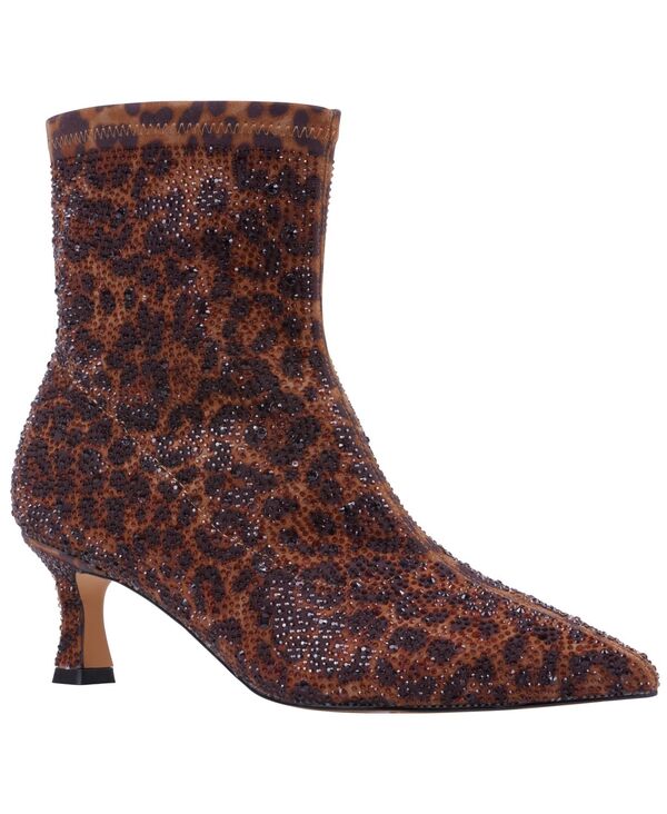 ジーシーシューズ レディース ブーツ・レインブーツ GC Shoes Women's Tina Pointed Toe Booties Leopard アニマル｜ReVida 店