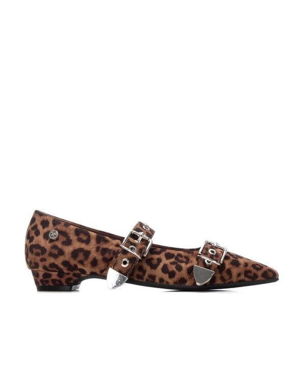 キシタイ レディース シューズ パンプス Women Pointed Toe Mary Jane Ballet Flats By XTI Multicolor マルチカラー