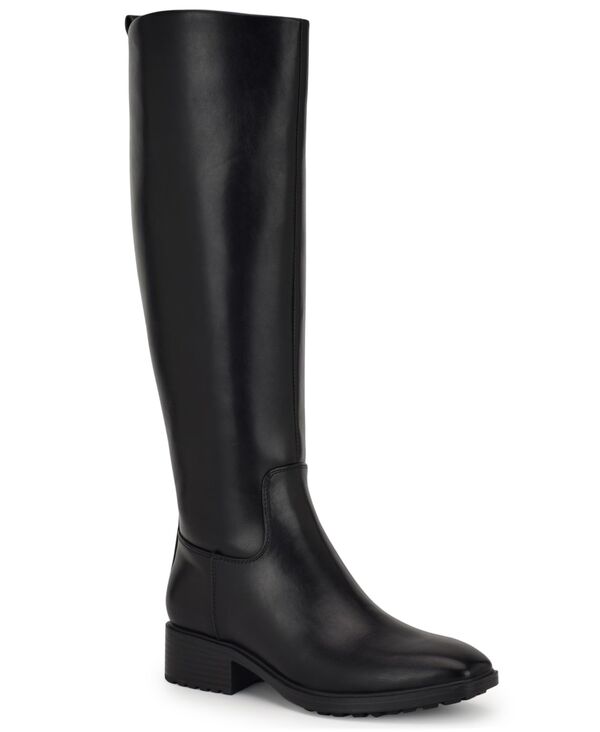 ナインウェスト レディース シューズ パンプス トール ブーツ ヒール Nine West Women's Barile Tall Block Heel Boots Regular & Wide Calf Black ブラック