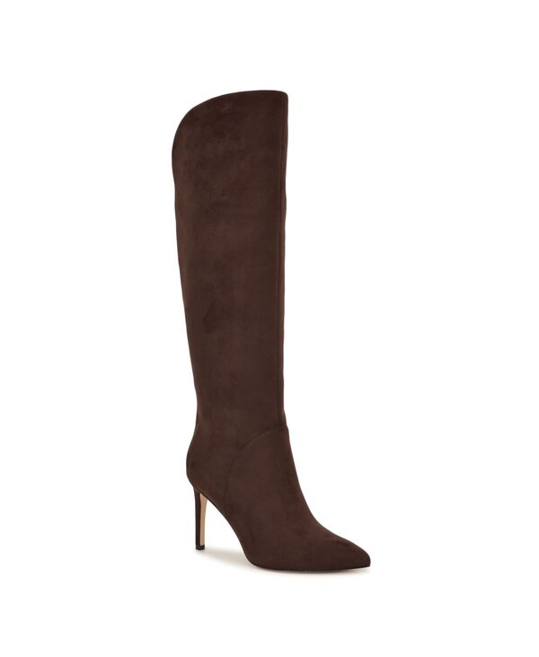 ナインウェスト レディース シューズ パンプス トール ブーツ Nine West Womens Razla Tall Stiletto Dress Boots Regular & Wide Calf Dark Brown ブラウン