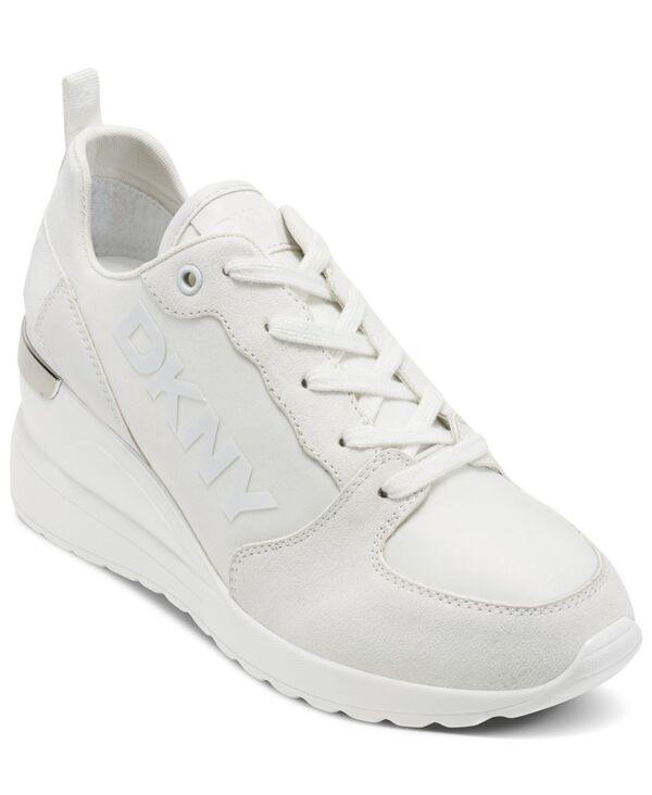 ダナ キャラン ニューヨーク レディース シューズ スニーカー DKNY Women's Cait Wedge Sneaker White ホワイト