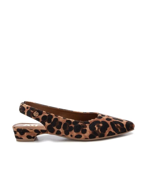 キシタイ レディース シューズ パンプス XTI Women's Tuxedo Flats Leopard アニマル|ReVida 店