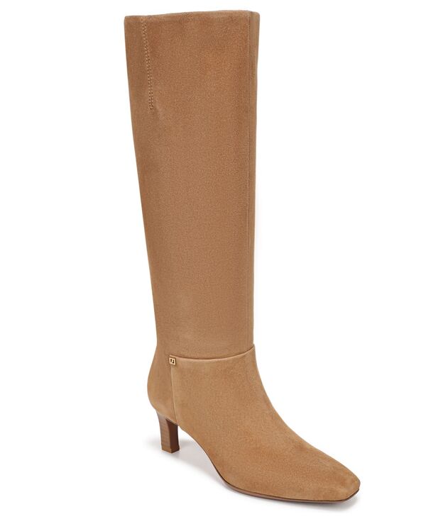 フランコサルト レディース シューズ ブーツ・レインブーツ トール Franco Sarto Women's Timmy Square Toe Zip Tall Boots Regular & Wide Calf Warm Camel Brown Suede ブラウン