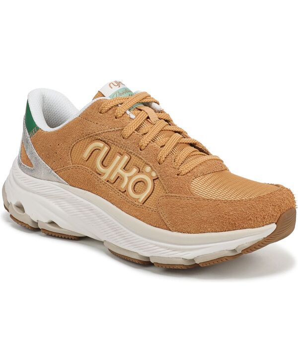 ライカ レディース シューズ スニーカー Ryka Women's Devotion X Max Classic Walking Sneakers Yellow Oak Mesh/Suede/Faux Leather イエロー