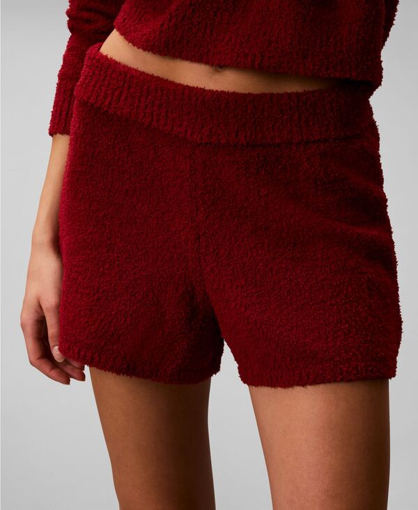 カルバンクライン レディース ボトムス ハーフパンツ・ショーツ プラスサイズ ショートパンツ Calvin Klein Women Lounge Plushorts Fall Berry