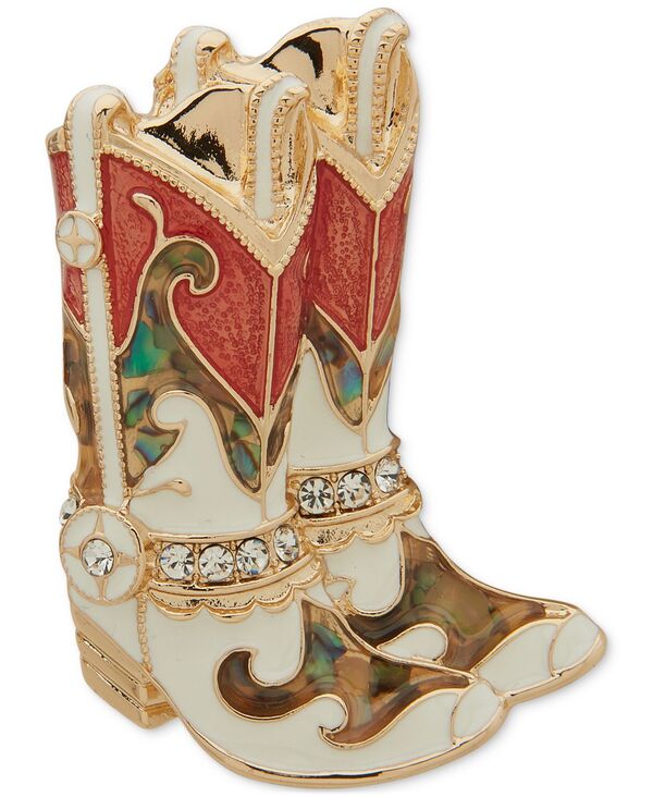 アンクライン レディース シューズ ブーツ・レインブーツ Anne Klein Gold-Tone Multi-Stone Cowboy Boots Pin Multi マルチカラー