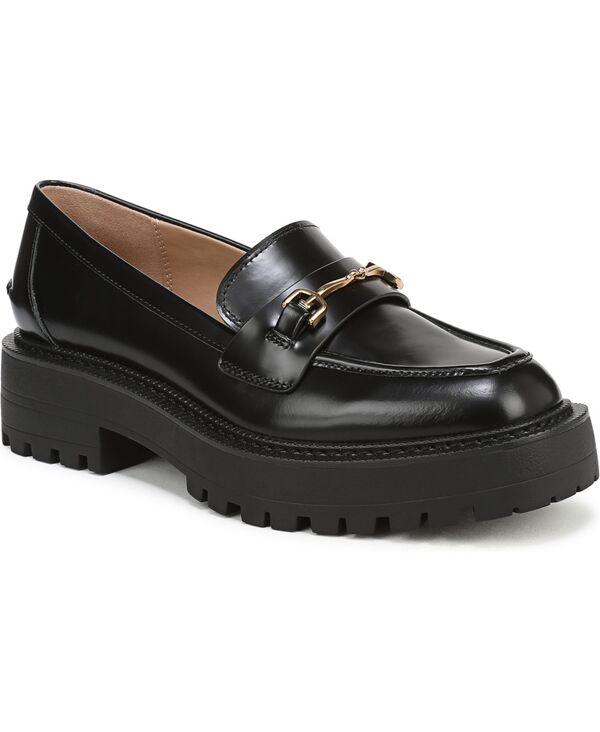 サムエデルマン レディース シューズ パンプス プラットホーム 置き目毛革 Sam Edelman Women\u0027s Lea Platform Loafers Black Leather 黒いこと